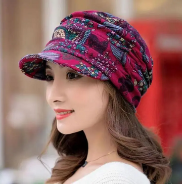 Hat Short Brim Warm Foldable Earflap Cap